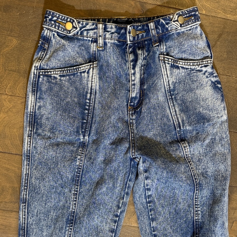 PrettyLittleThing High Rise Blue Jeans